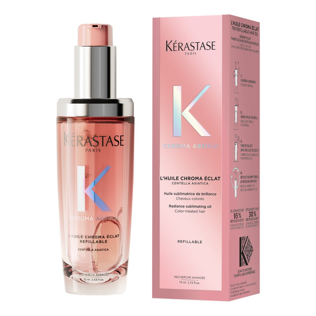 Óleo Capilar Chroma Absolu L'huile Éclat 75ml Kérastase Óleo Capilar Chroma Absolu L'huile Éclat 75ml Kérastase