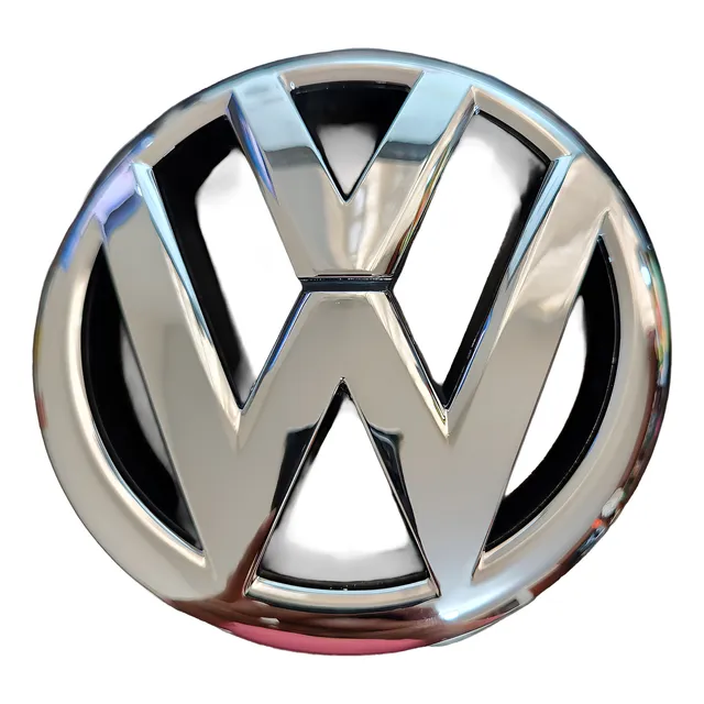 Emblema Genérico Cromado Frontal Para Vw Tiguan 142mm