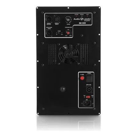 Painel Amplificador Ativo Profissional Sb 800w Sub 4 Ohms Preto 800 W 127/220v