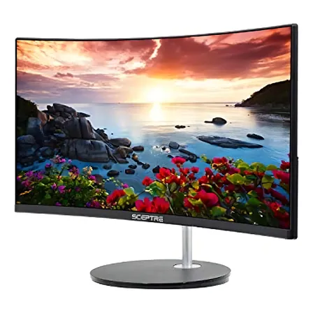 Sceptre Monitor De Juegos Curvado De 27 Pulgadas R 98% Srgb. Color Negro Máquina