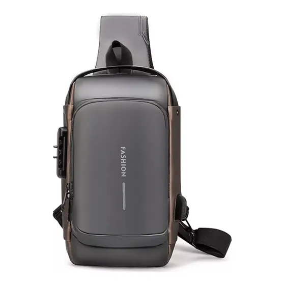 Bolso Maleta Deportiva Antirrobo Hombre Puerto Usb Tipo C
