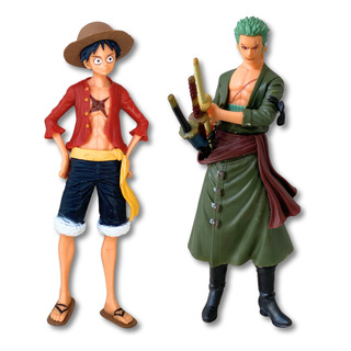 Kit One Piece Luffy E Zoro Bonecos Pvc Action Figure Coleção Kit One Piece Luffy E Zoro Bonecos Pvc Action Figure Coleção