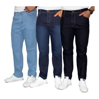 Kit Atacado 3 Calça Jeans Masculina Tradicional (sortidas) Kit Atacado 3 Calça Jeans Masculina Tradicional (sortidas)