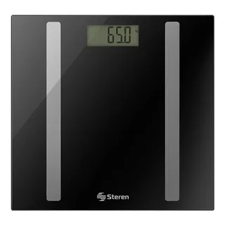 Báscula Digital Cuadrada De Cristal Con Función | Med-110 Negro