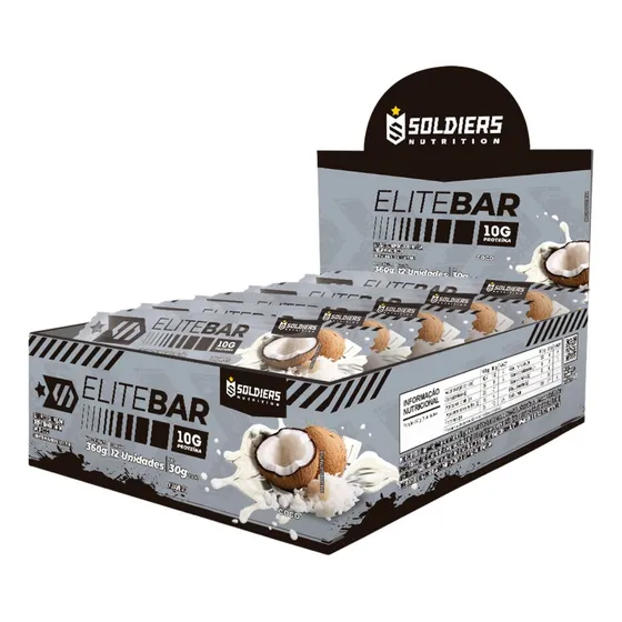 Elitebar 30g Barra De Proteína Cx 12 Un-soldiers nutrition