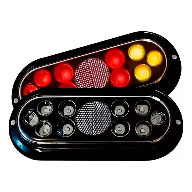 Lanterna Led Para Carretinha Reboque Cristal Outliers Kit