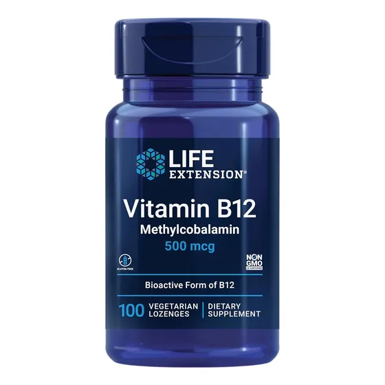 Suplemento Vitamin B12 Life Extension 500mcg 100cap
