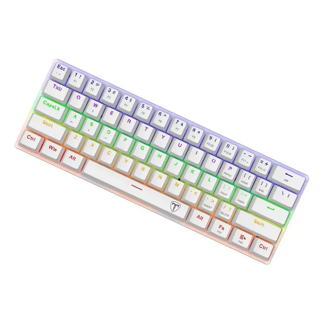 Teclado T-dagger T-tgk321w Arena Rainbow Blanco