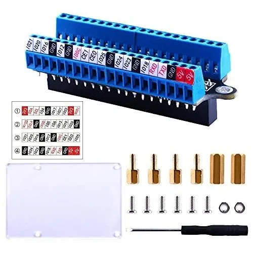 Terminal Bloques Geeekpi Raspberry Pi Micro Terminal -azul