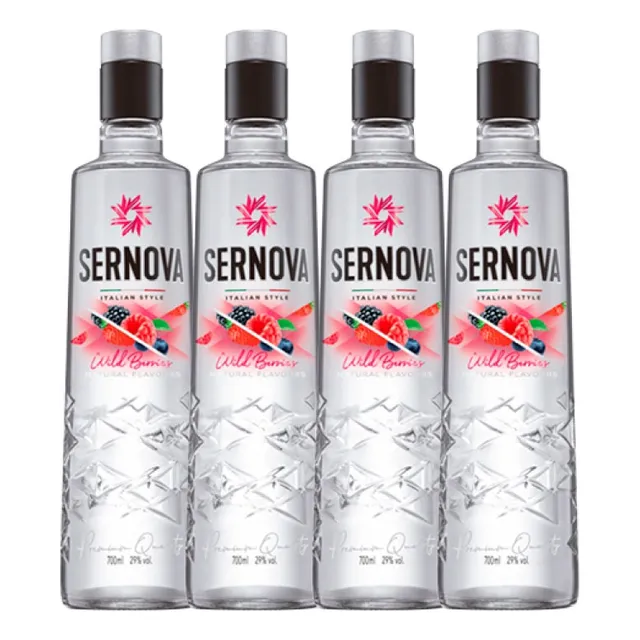 Vodka Sernova Wild Berries 750 Ml X4