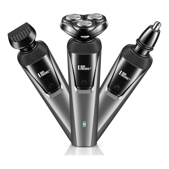 Maquina De Afeitar Electrica Barba 3 En 1 Usb Seco Humedo