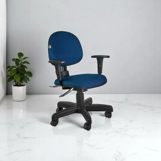 Qualiflex Cadeira de escritorio qualiflex gerencial executiva ergonómica n17 abnt azul