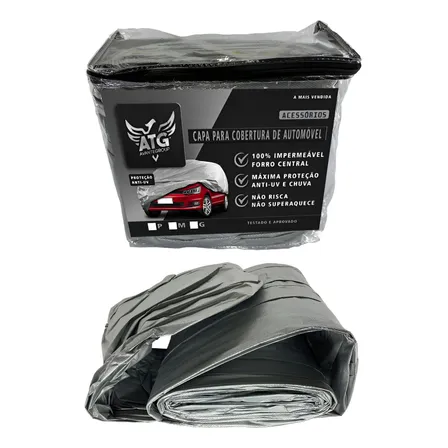 Capa Cobrir Carro Impermeavel Forrada Grossa Chuva Sol Risco