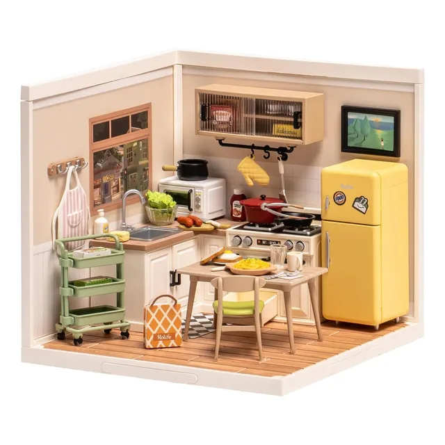 Casa Miniatura Happy Meals Kitchen - Rolife Super Creator