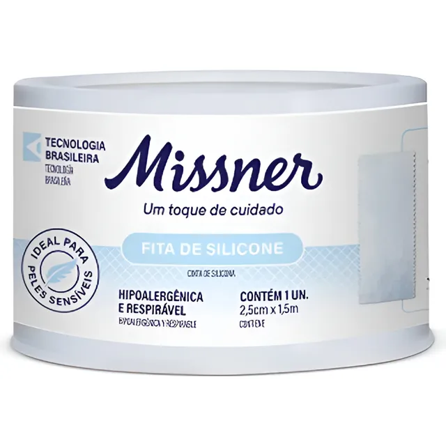 Fita De Silicone Remoção Sem Dor  (2,5cm X 1,5m) - Missner