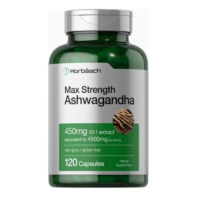 Horbaach Ashwagandha 4500 Mg 120 Capsulas Ginseng Inmunidad