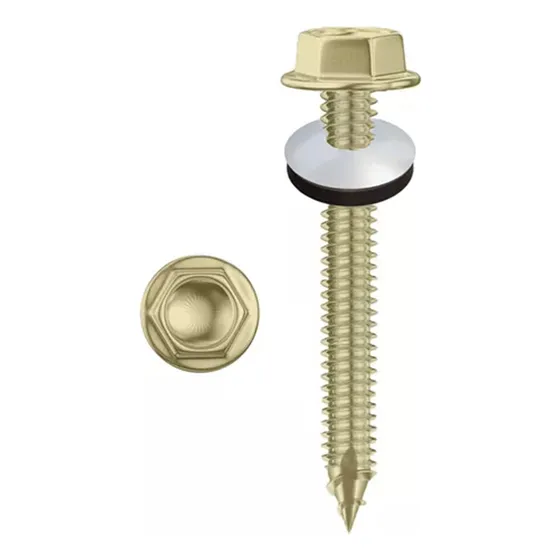 Tornillo Autoperforante Hexagonal Aguja Techo 14x1 X1000