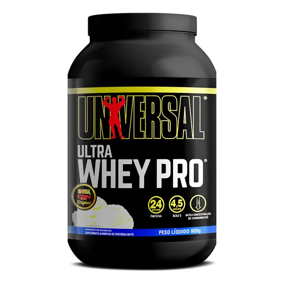 Ultra Whey Pro Sabor Sorvete De Baunilha 909g Universal