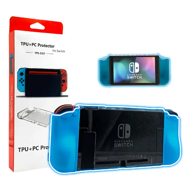Case Protector Para Nintendo Switch Ultra Slim Celeste