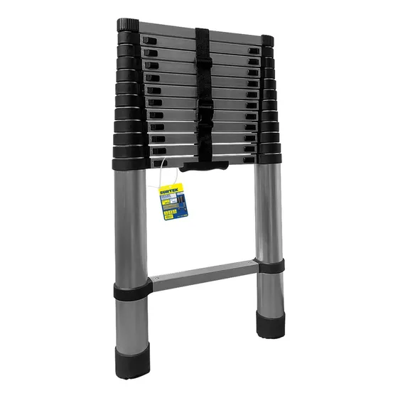 Escalera Telescopica De Aluminio Con 13 Peldaños Surtek