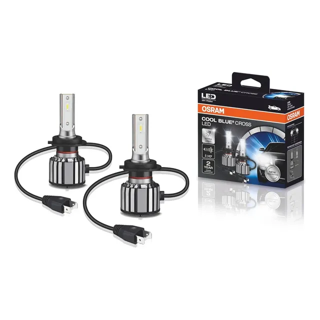 Kit 2 Lamparas Led H7 Osram Cool Blue Cross Px26d 12v 6500k