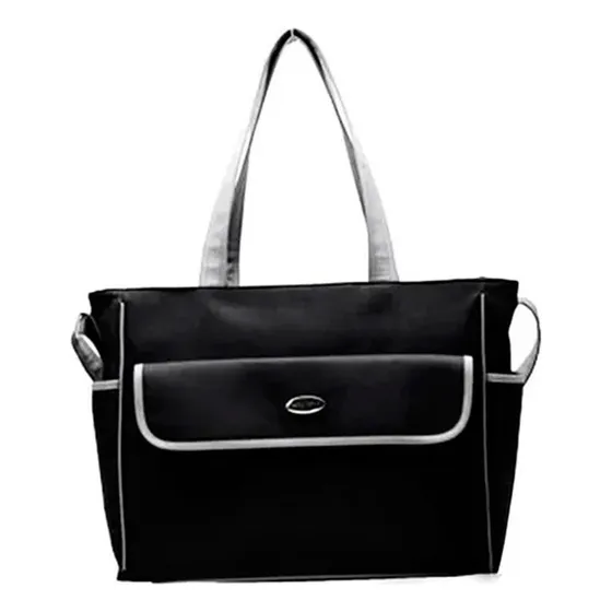 Bolso Maternal Oxford Bebesit - Vamos A Jugar Color Negro