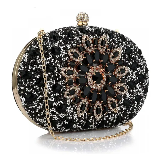 Lujosa Cartera Clutch De Fiesta En Pedrería 