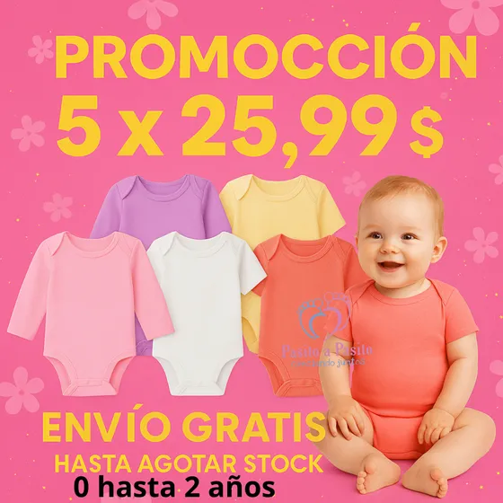Bodys Llanos De Bebe Por Mayor Y Menor