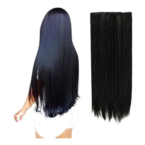 Aplique Tic Tac Orgânico Idêntico Ao Humano 70cm Cor Preto Cor Preto #1 Weng/Yan