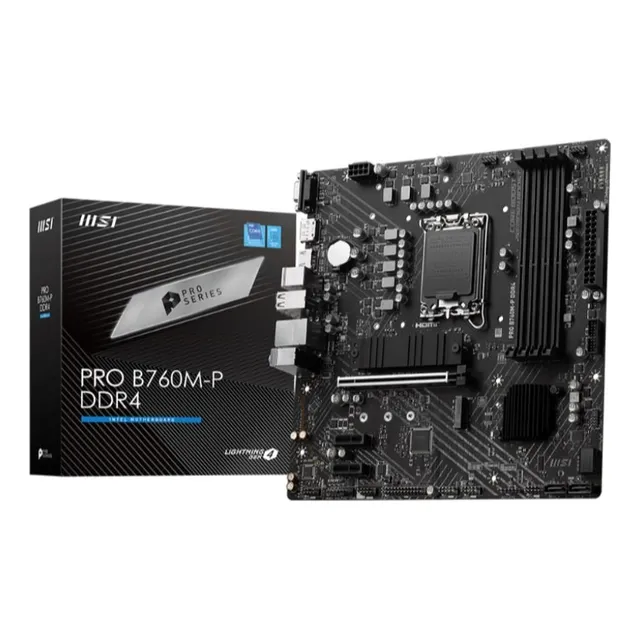 Tarjeta Madre Msi Pro B760m-p Ddr4 Intel Soc1700 Ddr4 M.2