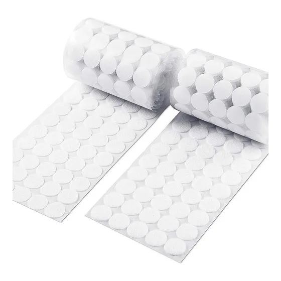 102 Pares Velcros Blanco Autoadhesivos 15 Mm Forma Redonda