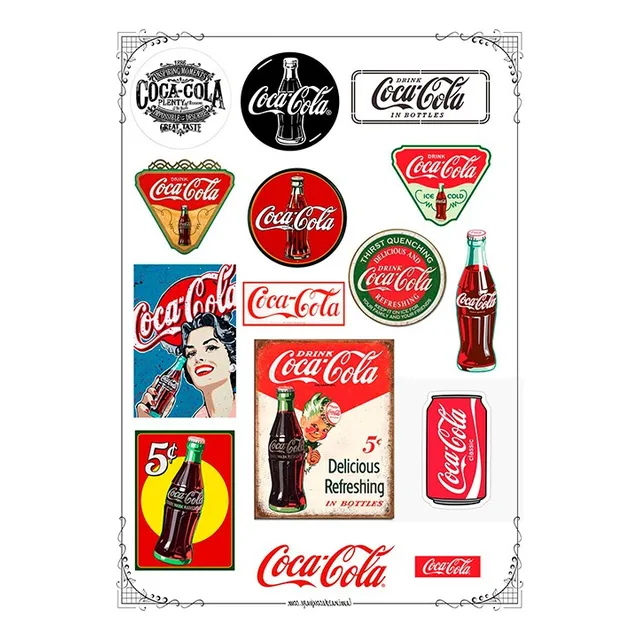 Coca Cola #02! Lámina Para Transferencias 21 X 29 Cm Vintage
