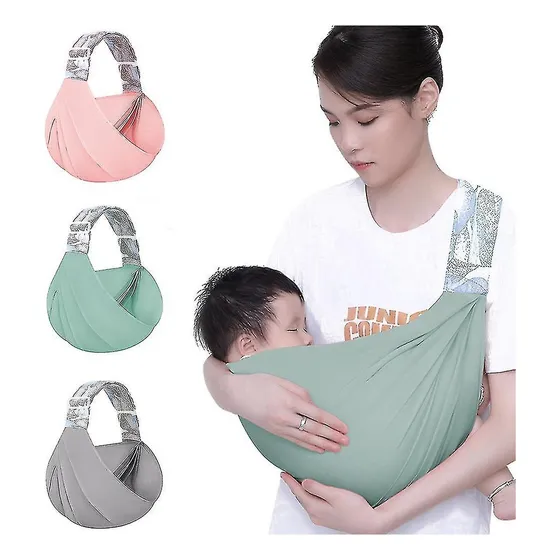 Fular Algodón Ajustable Portabebés Canguro Ergonómico 20 Kg
