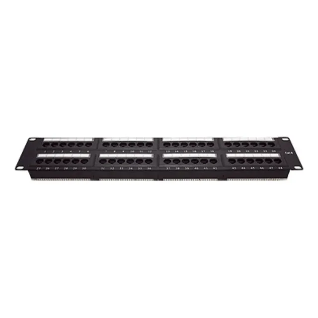 Panel De Parcheo 48ptos Cat6 19in, 2u, Linkedpro, Lp-pp-608