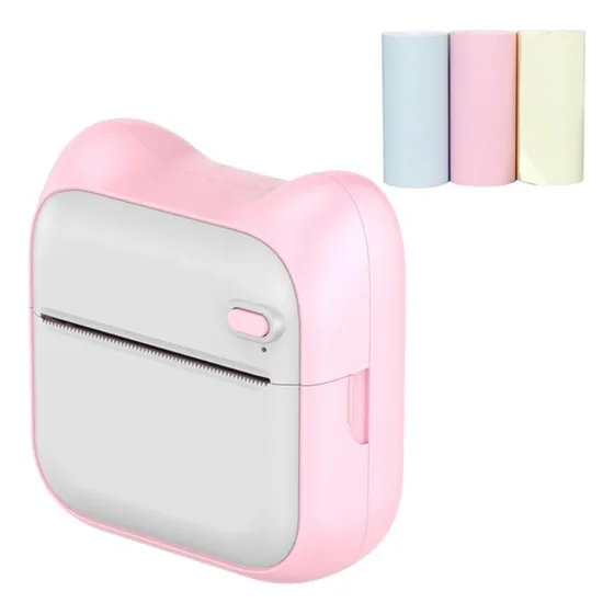 Pzz Impresora De Papel A Color Portátil Bluetooth De 3