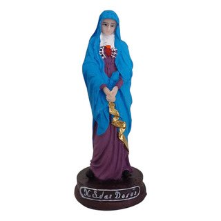 Imagem De Nossa Senhora Das Dores 12cm Resina Imagem De Nossa Senhora Das Dores 12cm Resina