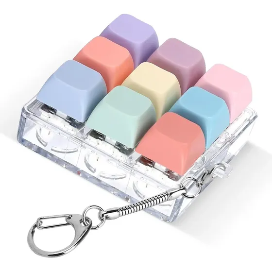 Chaveiro Antiestresse Colorido Para Teclado De Ansiedade