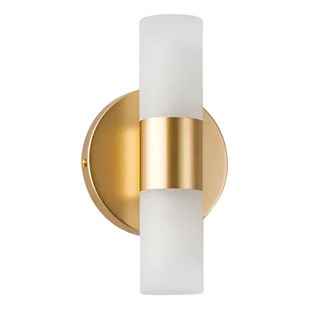 Arandela Neal 2xg9 Dourado Fosco Nordecor