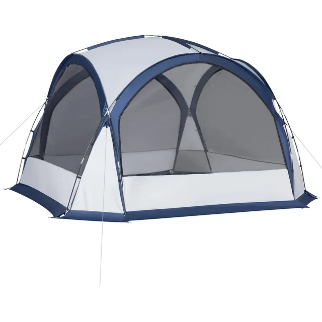 Outsunny Tienda Campaña Transpirable Para Casa O Camping 6-8