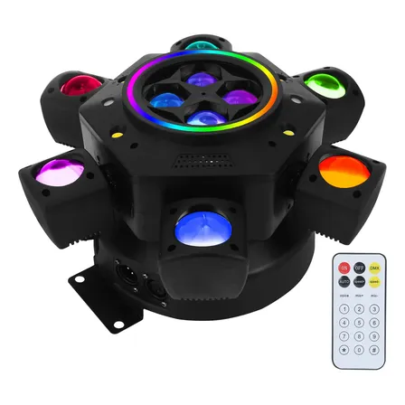 10x15w Cabeza Movil Led Luces Dj Cabeza Robotica+ Laser Beam