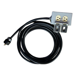 Extensión Cable Uso Rudo Calibre 3x12 Contacto Doble 10m. Extensión Cable Uso Rudo Calibre 3x12 Contacto Doble 10m.