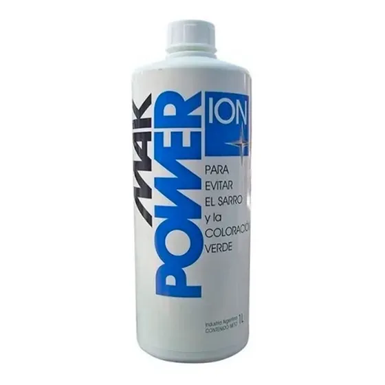 Mak Power Ion Evita Sarro Coloración Verde Piscina X 1 Litro