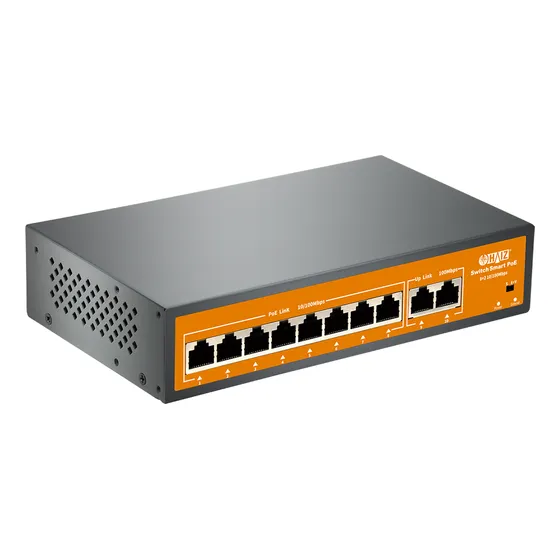 Switch Poe 8 Portas Poe 2 Portas Uplink 10/100mbps