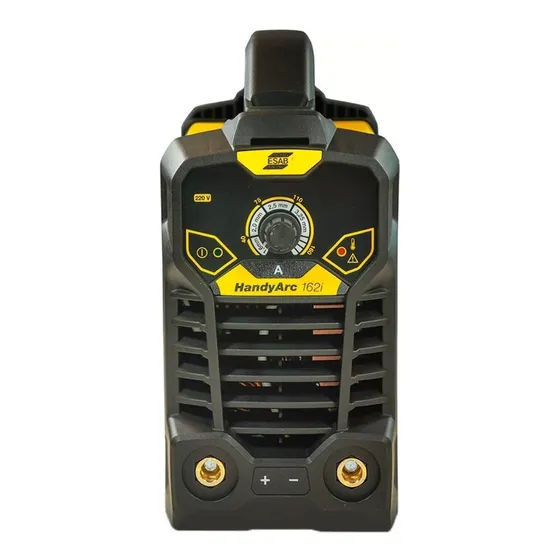 Soldadora inverter Esab HandyArc 162i amarilla y negra 50Hz/60Hz 220V