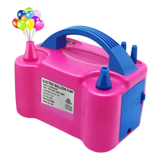Bomba Eléctrica Para Inflar Globos, Inflador Portátil De Doble Boquilla, Ideal Para Decoración De Fiestas, Cumpleaños, Bodas Y Festivales. Accesorios Para Fiestas. | Cuotas sin interés