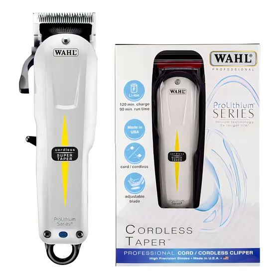 Cortadora de pelo Wahl Super Taper Cordless blanca