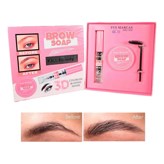 Kit Para Laminado De Cejas En Casa Kiss Beauty