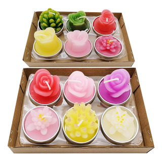 12 Piezas Velas De Color Verde Azulado Velas De Cactus Candi 12 Piezas Velas De Color Verde Azulado Velas De Cactus Candi