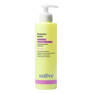 Limpador Facial Gel-espuma Com Niacinamida Extrato De Moringa E Livre De Sulfatos 300ml Sallve Limpador Facial Gel-espuma Com Niacinamida Extrato De Moringa E Livre De Sulfatos 300ml Sallve