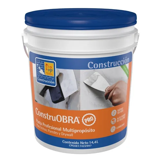 Pasta Profesional Construobra 4 Galones Vp Construcción 
